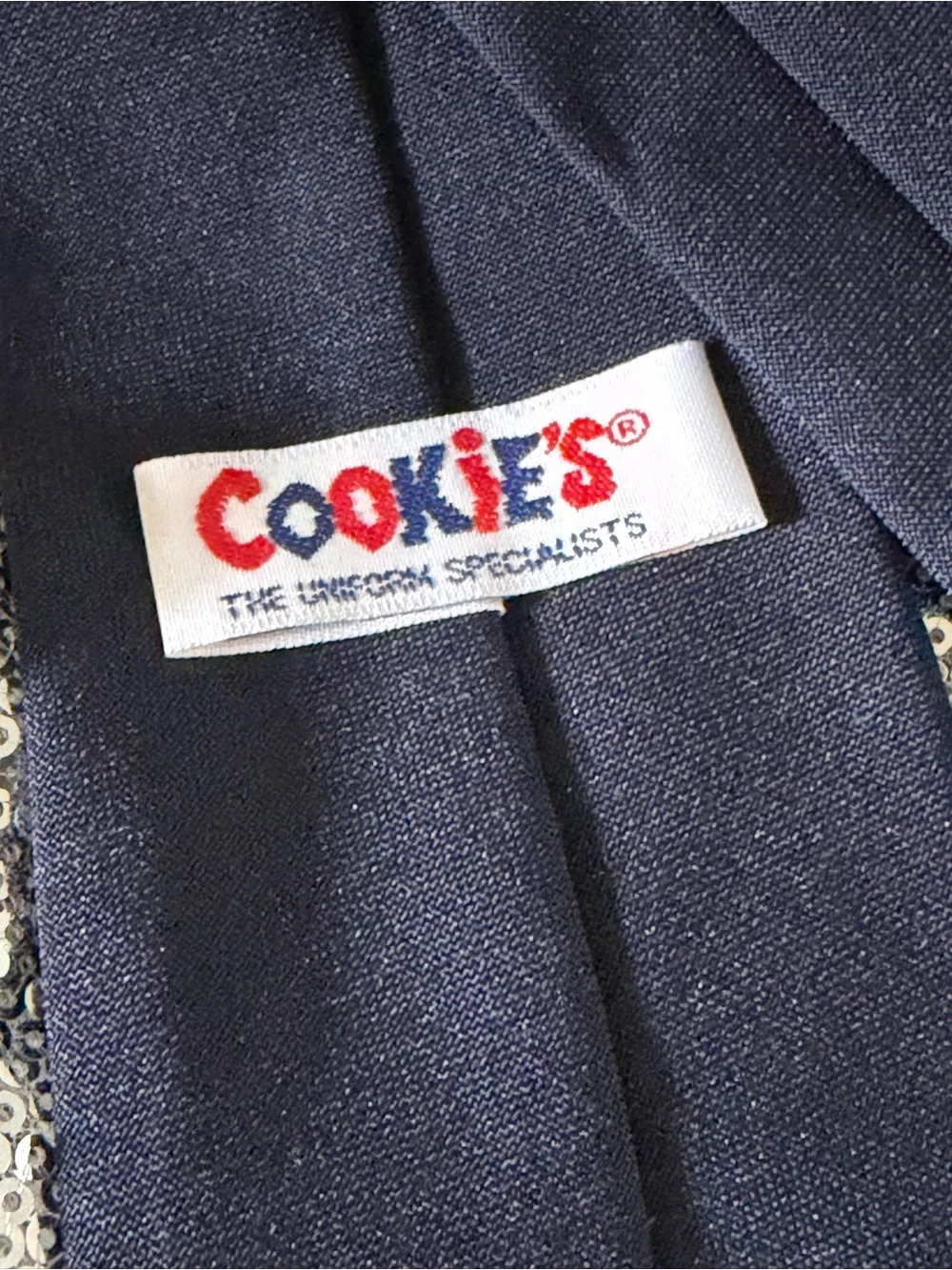 Dark Navy Blue Clip-On Uniform Tie - Picture 9 of 12